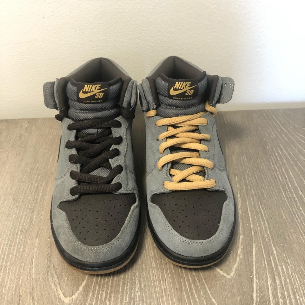 NIKE SB Dunk Mid Pro Charcoal size 8 men - Picture 4 of 8